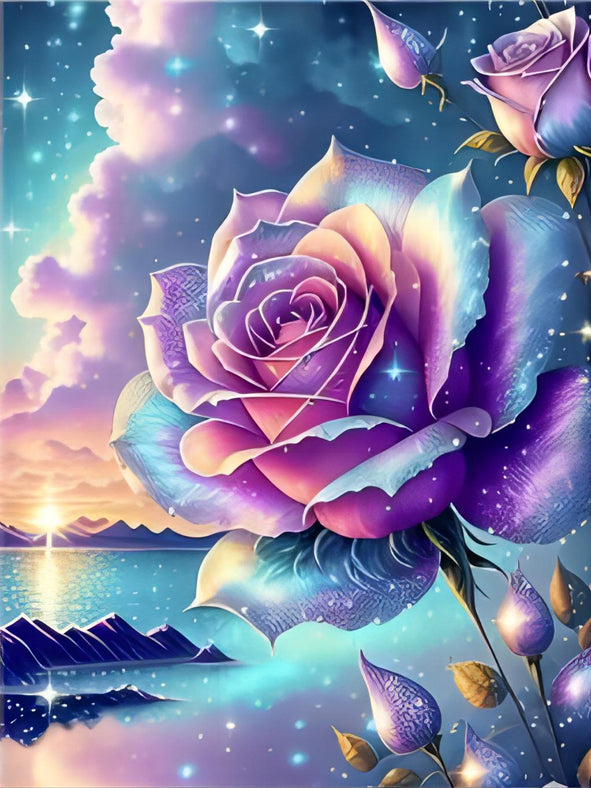 Diamond Painting Bild " Traum Rose" 40x50cm DS-017